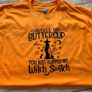 Tops - Suck it Up Buttercup Witch Switch Tee Tops - Suck it Up Buttercup Witch Switch Tee